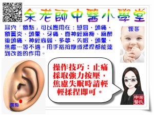 耳穴 額點
